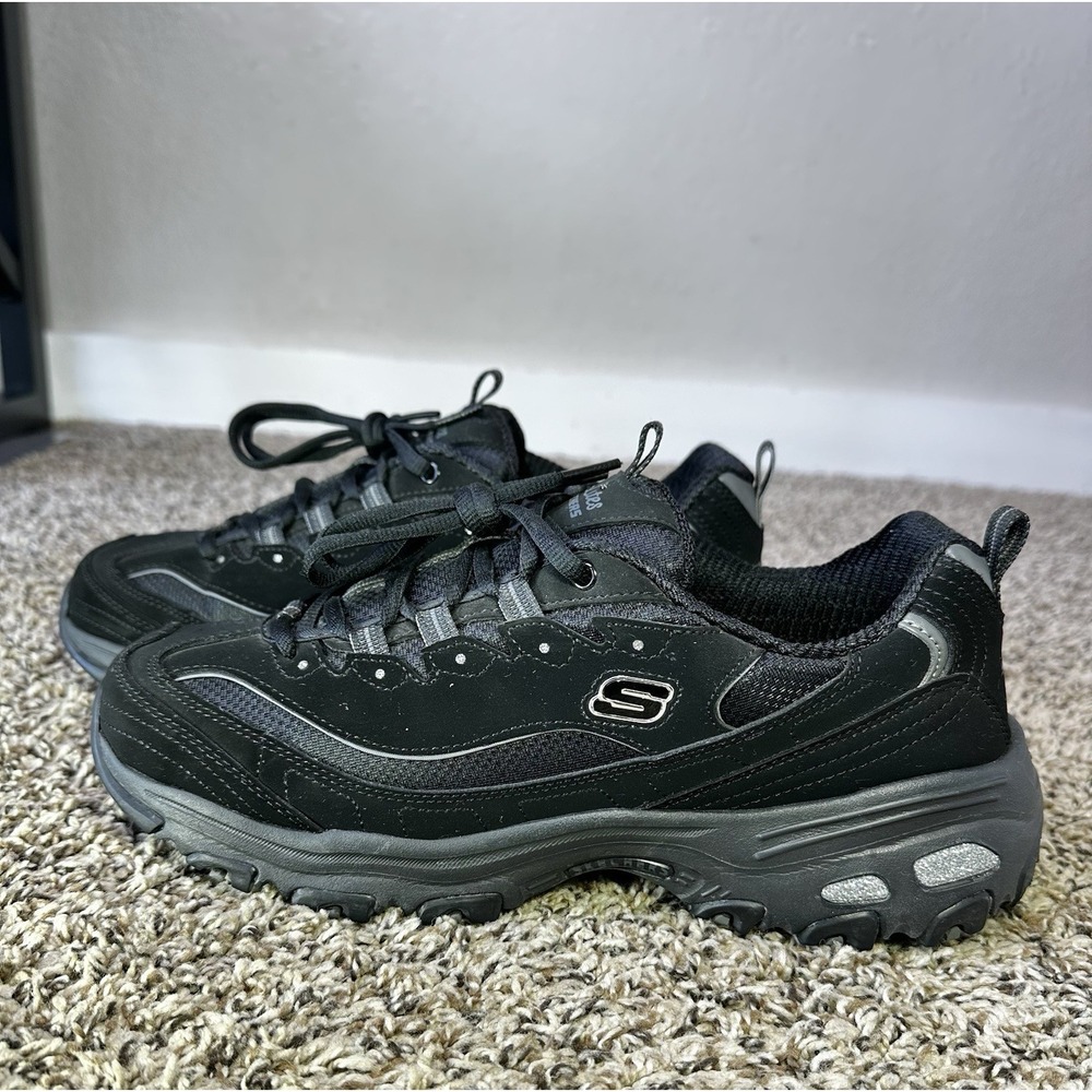 Skechers D'Lites Women's Size 10 Shoes Black Comfort Walking Shoes Sneakers